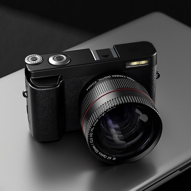 4K Digital Vlog Camera 48MP 180 Flip Compact Point Shoot UHD Autofocus 16X Zoom 3 Inch 48MP Digital Content Creator Bundle