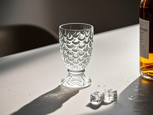 Verre à shot épaissi à motif écaille de 30 ml, mini-gobelet transparent durable pour spiritueux, <span class=keywords><strong>tequila</strong></span> et whisky - Product Image 1