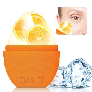 Custom Logo Beauty Massage Tool Body Eyes Face Silicone Massage Ice Mold Facial Ice Contour Roller Ice Roller For Face