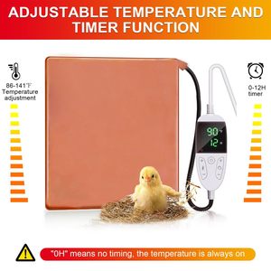 Điều kiện mới nóng Chick Pad kiểm soát nhiệt độ hẹn giờ chống cắn dây cho mùa đông gia cầm mèo con chó chăn nuôi thiết bị - Product Image 3
