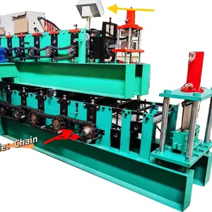 Máquina formadora de rolos de terça C Z Máquina formadora de aço totalmente automática