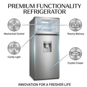 Refrigerador Doméstico de Doble Puerta con Congelador Superior de 212L <span class=keywords><strong>en</strong></span> Oferta para el Hogar - Product Image 2