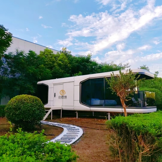 Smart Home AI Voice Space Capsule Victorian AI-Voice Controlled Steel Container House for Apartment Use for Activity Room Office