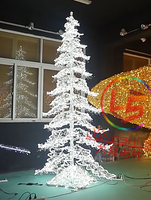 Große LED-Rahmen-Weihnachtsbaum-Motivbeleuchtung für Außenbereich IP65 zur Feiertagsdekoration in Einkaufszentren