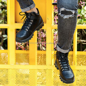 أحذية السلامة للرجال المضادة للثقب بو مقاومة للماء من الصلب لأصابع القدم للبيع من المصنع مباشرة للتعدين والمشي لمسافات طويلة - Product Image 2