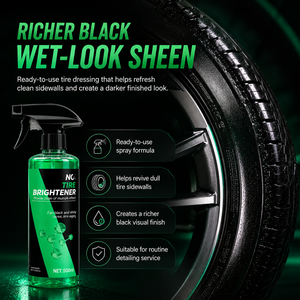 Pneumatico per Auto lucido da 500ML brillantezza e protezione per pneumatici lucidi per Auto a lunga durata - Product Image 2