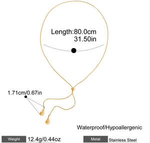 Wholesale Fashion Women's Stainless Steel Y-Shaped Chain Necklace Luxury <strong>High</strong>-<strong>End</strong> Style Long Necklace for Sweater Chain <strong>Jewelry</strong> - Product Image 4