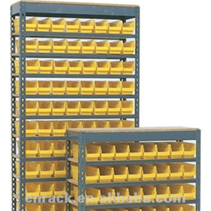 Estante de almacenamiento de plástico, estante de ángulo de ranura, estante ligero