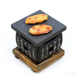 <span class=keywords><strong>Pietra</strong></span> lavica calda per cucinare con set fornello, pietre calde giapponesi per bistecche, grill da interno, set di pietre calde per bistecche sfrigolanti - Product Image 1