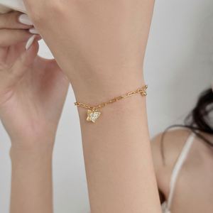 Dylam Personalized Statement Design Jewelry Manufacturer Oem Odm S925 Silver Butterfly Pendant 5A CZ Zirconia Bracelet - Product Image 6