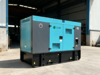 Groupe électrogène diesel Ricardo fiable à refroidissement par eau, 60 Hz, 1800 tr/min, 400 V, triphasé, 70 kVA, pour utilisation en ferme/serre