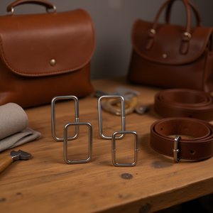 Fibbia in metallo ILAN 46x28mm 4 pezzi per borse e cinture - Product Image 2