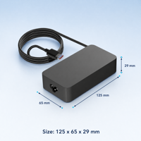 Adaptateur d'alimentation pour ordinateur portable ABP 100W USB-C PD3.1 ignifuge avec protection OTP/OVP/OCP pour téléphone et outil électrique PD1002