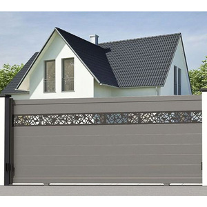 Puertas de Aluminio de Alta Calidad Personalizadas, Exquisitas Puertas de Hierro Forjado en Varios Estilos para Exteriores, Puertas <span class=keywords><strong>Correderas</strong></span> de Aluminio para Entrada de Vehículos - Product Image 3