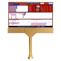 Moniteurs de jeu de casino à double face ultra-minces plaqués or de 27 pouces avec logo personnalisé, écran de baccarat