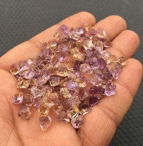 Collection de 50 pierres précieuses d'amétrine naturelles, pierres brutes multicolores, taillées à la main, hauteur de 6mm, non traitées pour la fabrication de bijoux, vente en gros - Product Image 2