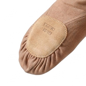Zapatos <span class=keywords><strong>de</strong></span> <span class=keywords><strong>Ballet</strong></span> y Jazz Marrones Suaves para Niñas Pequeñas, Parte Superior <span class=keywords><strong>de</strong></span> Tela Elástica, Forro <span class=keywords><strong>de</strong></span> Algodón, Zapatos <span class=keywords><strong>de</strong></span> Baile <span class=keywords><strong>de</strong></span> Lona - Product Image 2