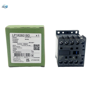 Contactor de bobina CC de 3 polos LP1K0601BD 100% nuevo y original, 24 VCC 6 A, auxiliar 1 normalmente cerrado, en stock - Product Image 1