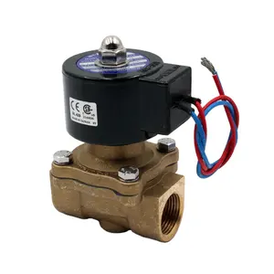 Normally Closed Electric Brass 12v 24v 220V 3 / 4 inch DN20 Solenoid Valve Two Way Vacuum Solenoid Valve