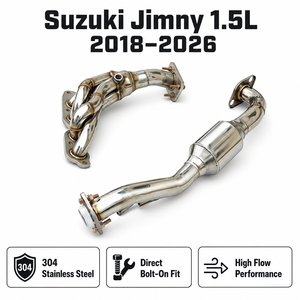 Hochleistungs-304-Edelstahl-Abgaskrümmer-Downpipe für Suzuki Jimny 1.5L 2018-2026 mit tiefem Knurren - Product Image 1