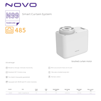 NOVO RS485 Moteur de rideau électrique de luxe pour fenêtres, rideaux intelligents en tissu, voilages, stores pour bureau, cuisine, salle à manger, chambre N99