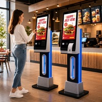 Kiosco de Pago Sinmar, Máquina Inteligente para Comercios y Restaurantes, Pantalla Táctil de 21.5 Pulgadas con Iluminación LED, Kiosco de Autoservicio para Pedidos