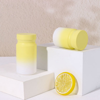 Contenants en plastique PET personnalisés avec bouchon à vis de 80 ml et 120 ml, flacons vides pour capsules avec impression sérigraphique