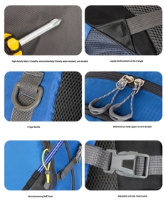 Large Capacity Outdoor Sports BackBags Hiking Cycling Leisure Travel Double Shoulder for Foreign Trade - Product Image 2