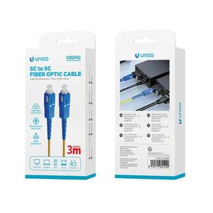 Cable de Fibra Óptica Unico SC a SC de 3m, Transmisión de Datos de Alta Velocidad - Product Image 1