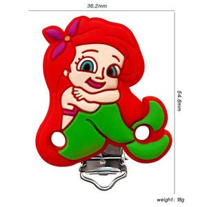 ลูกปัดซิลิโคนลายการ์ตูนใหม่ขายส่ง และคลิปหนีบจุกนมหลอกสำหรับเด็ก วัสดุเกรดอาหารสำหรับคลิปซิลิโคนสำหรับเด็ก - Product Image 2