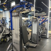 KAISHI Appareil Commercial Pec Deck Chest Fly Machine Style Équipement de Gymnastique à Charge par Disques pour Entraînement du Haut du Corps, Idéal pour Studio de Fitness et Projets de Salle de Sport