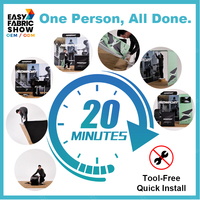 Stand d'exposition portable pour salon professionnel, design personnalisé, stand pop-up SEG 10x20 pieds, impression par sublimation, cadre en aluminium