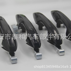 Manijas de Puerta para Honda CRV 72140-SWA-A01 72180-SWA-A01, Acabado Brillante en Aluminio ABS Negro - Product Image 5