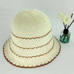 Nouveau printemps et automne personnalisé MERINO laine tricoté pêcheur femmes européen américain seau chapeau - Product Image 3