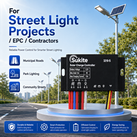 Contrôleur de charge solaire PWM plat haute efficacité Sukite 3218 3.2V 25W 15A pour projet d'ingénierie solaire