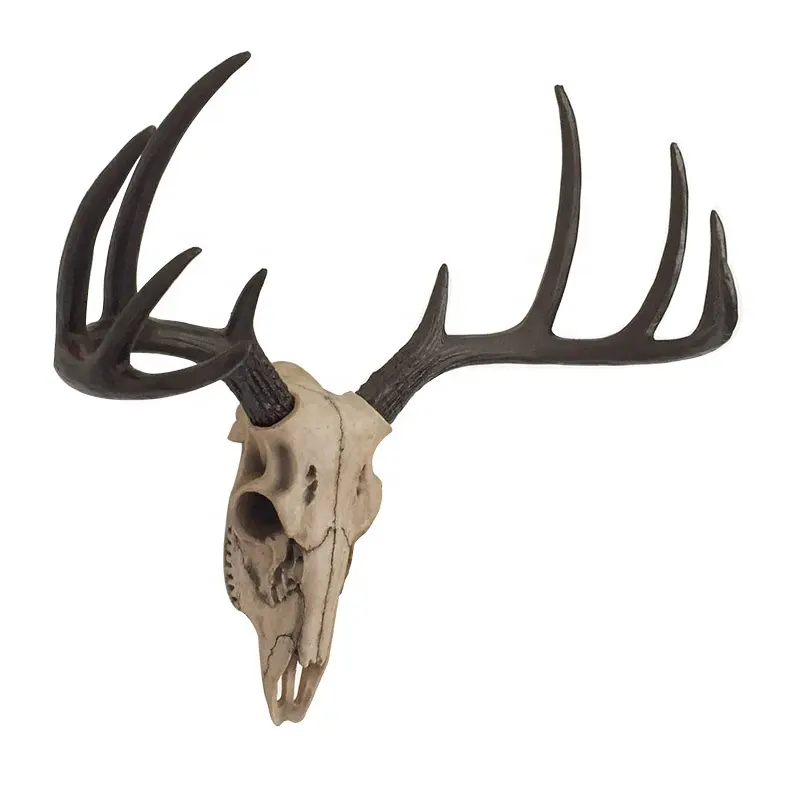 Su misura Polyresin Attaccatura di Parete Animale Testa di Cervo di Montaggio In Resina Cervo Antler Cremagliera Busto Caccia Cabina Lodge Decor