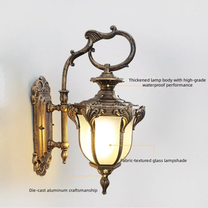 HFBH Lámpara Led Diseño Estilo Europeo Antiguo Vintage Vidrio Industrial Rústico Iluminación Lámpara <span class=keywords><strong>de</strong></span> pared - Product Image 4