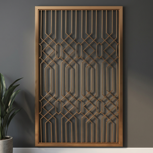 Grille et panneau de fenêtre en métal géométrique moderne HareKrishna avec services de découpe laser CNC - Product Image 2