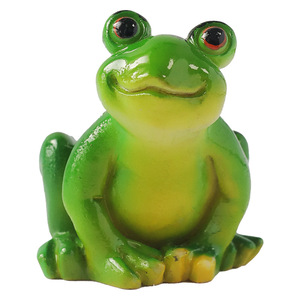 Ornements de grenouilles miniatures en résine pour aquarium, jardin, décorations de bonsaï, artisanat écologique - Product Image 2