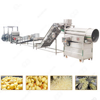 Nieuwe industriële volautomatische productielijn van roestvrij staal voor zoete aardappelchips met hoge productiviteit en voor het maken van diepvriesfrieten