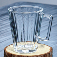 Pichet en verre transparent de grande capacité 1100 ml, design nordique simple, pour la salle à manger, avec ensemble de tasses