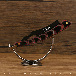 Barbería de alta calidad para hombre, mango plegable, clásico, corte de barba, afeitadora, negra, recta, nuevo diseño - Product Image 4