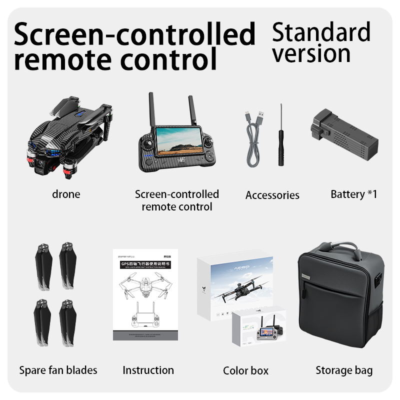 Control de pantalla Ae60 - Fibra de carbono / Sin detección de obstáculos