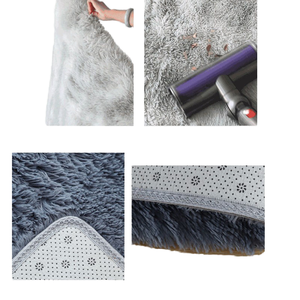 <span class=keywords><strong>Tapis</strong></span> moderne en polyester, fausse fourrure moelleuse, pelucheux, shaggy, couleur unie, lavable en machine, pour salon, chambre à coucher - Product Image 6