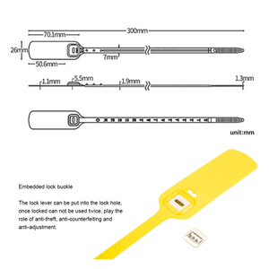Sellos <span class=keywords><strong>de</strong></span> Plástico Numerados <span class=keywords><strong>de</strong></span> Alta Durabilidad, Desechables y a Prueba <span class=keywords><strong>de</strong></span> Manipulación para Contenedores, Carga y Medidores <span class=keywords><strong>de</strong></span> Electricidad - Product Image 1