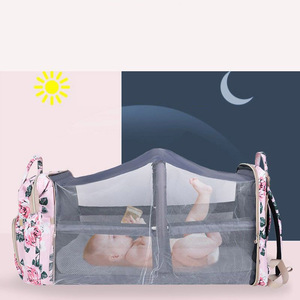 Bolsa de Fraldas Impermeável e Dobrável com Estampa de Moda, Protetor Solar e Prevenção de Mosquitos, Bolsa para Mãe - Product Image 3