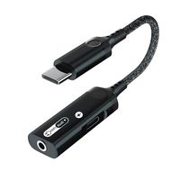 Adaptor Pengisian Daya Audio USB C 2 in 1 60W PD Splitter Hi Fi DAC untuk iPhone 17 16 15 Samsung Galaxy S25 S24 Pixel Tablet