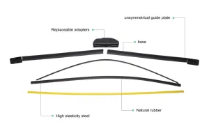 Venta al por mayor de piezas de automóviles, limpiaparabrisas de coche, limpiaparabrisas de 12 "-28", limpiaparabrisas para limpiaparabrisas universal