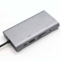 USB-C naar 3-poorts USB 3.0 PD oplaadadapter 5-in-1 USB-C multipoort adapter voor laptop, MacBook, Pro, Air