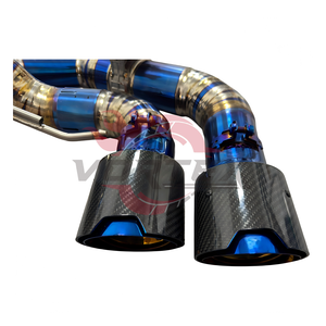 Vortex Titanium Valvetronic Exhaust fits F92 F93 M8 4.4T S63 Performance Racing Catback Muffler System Pie-cut Blue Kit - Product Image 3
